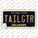 Tailgtr Delaware Novelty Sticker Decal Small