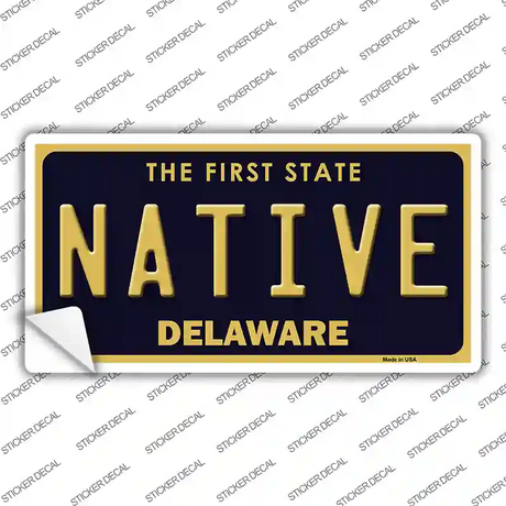 Native Delaware Novelty Sticker Decal Small