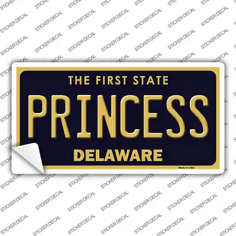 Princess Delaware Novelty Sticker Decal Small