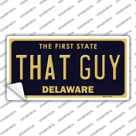 That Guy Delaware Novelty Sticker Decal Small