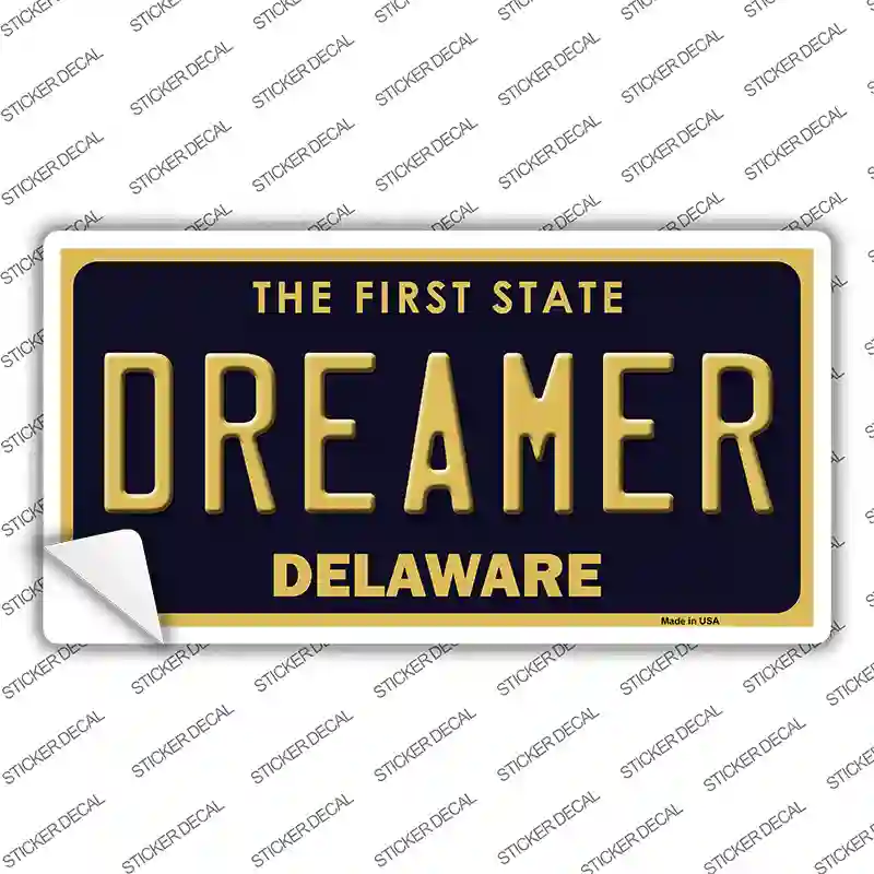 Dreamer Delaware Novelty Sticker Decal Small