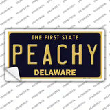 Peachy Delaware Novelty Sticker Decal Small