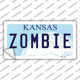 Zombie Kansas Novelty Sticker Decal Small