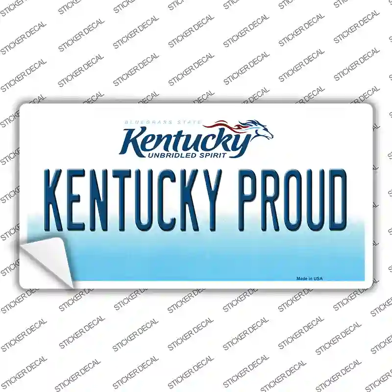 Kentucky Proud Novelty Sticker Decal