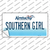 Southern Girl Kentucky Novelty Sticker Decal Small