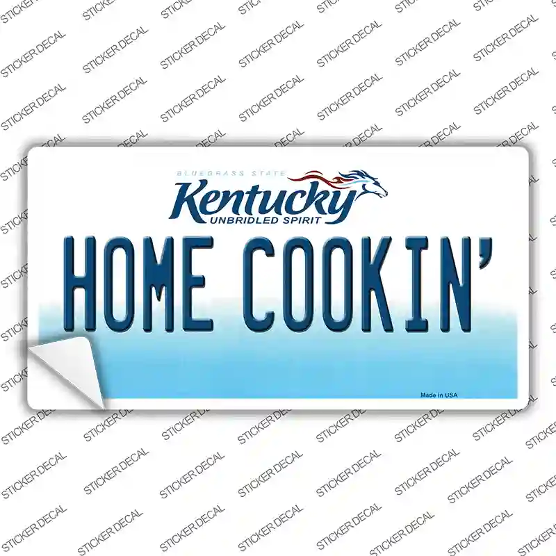 Home Cookin Kentucky Novelty Sticker Decal Small