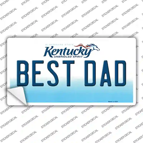 Best Dad Kentucky Novelty Sticker Decal Small