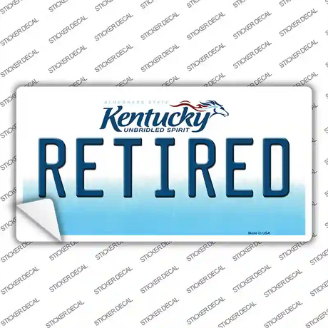 Retired Kentucky Novelty Sticker Decal Small