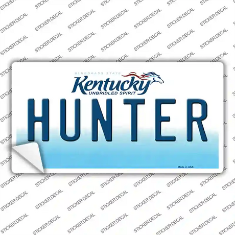 Hunter Kentucky Novelty Sticker Decal Small