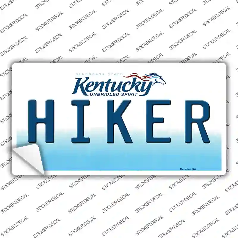 Hiker Kentucky Novelty Sticker Decal Small