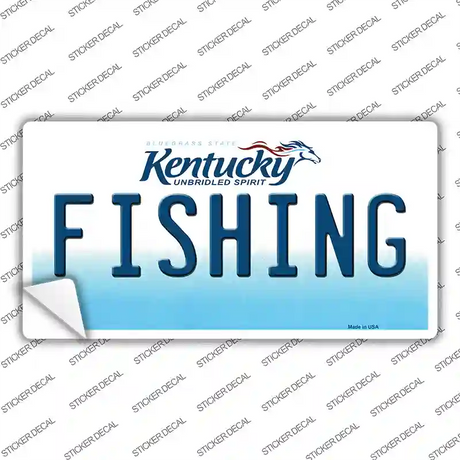 Fishing Kentucky Novelty Sticker Decal Small