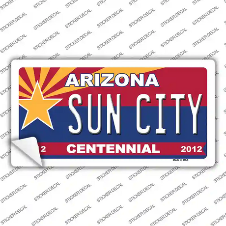 Arizona Centennial Sun City Novelty Sticker Decal Small