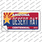 Arizona Centennial Desert Rat Novelty Sticker Decal Small