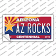 Arizona Centennial Az Rocks Novelty Sticker Decal Small