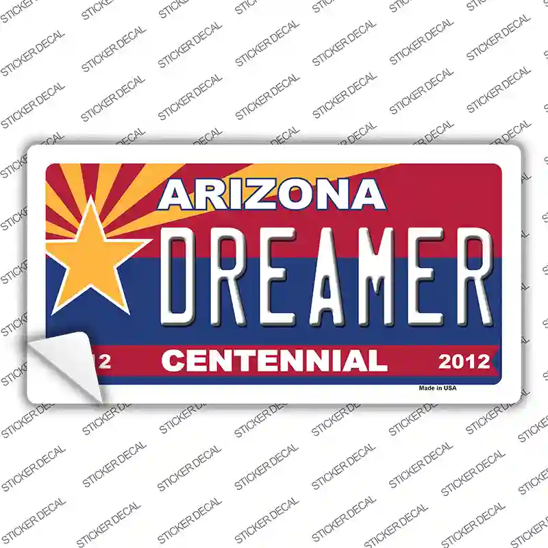 Arizona Centennial Dreamer Novelty Sticker Decal Small