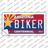 Arizona Centennial Biker Novelty Sticker Decal Small