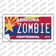 Arizona Centennial Zombie Novelty Sticker Decal Small