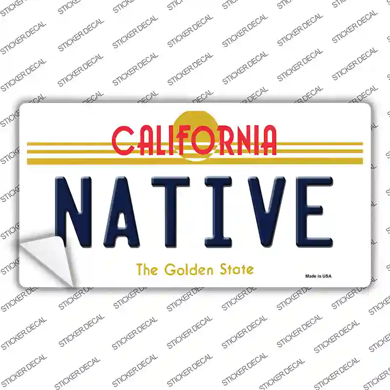 Native California Novelty Sticker Decal Small