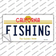 Fishing California Novelty Sticker Decal Small