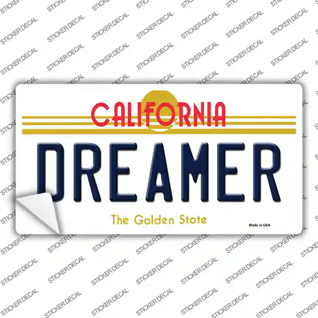 Dreamer California Novelty Sticker Decal Small