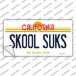 Skool Suks California Novelty Sticker Decal Small