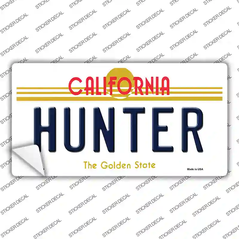 Hunter California Novelty Sticker Decal Small