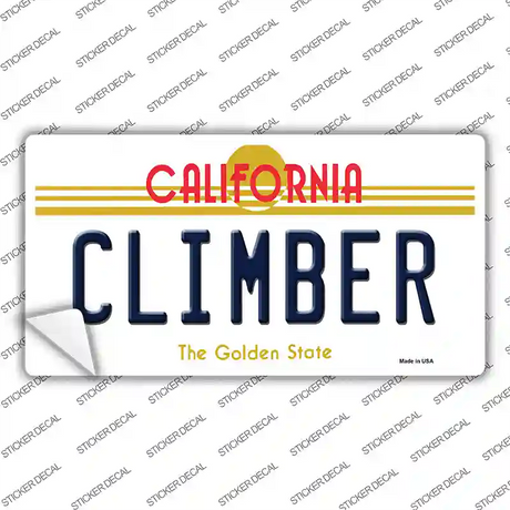 Climber California Novelty Sticker Decal Small