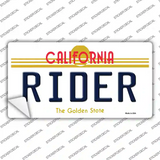 Rider California Novelty Sticker Decal Small