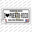 I love Puerto Rico Novelty Sticker Decal Small