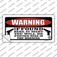 Warning If Found Novelty Sticker Decal Small