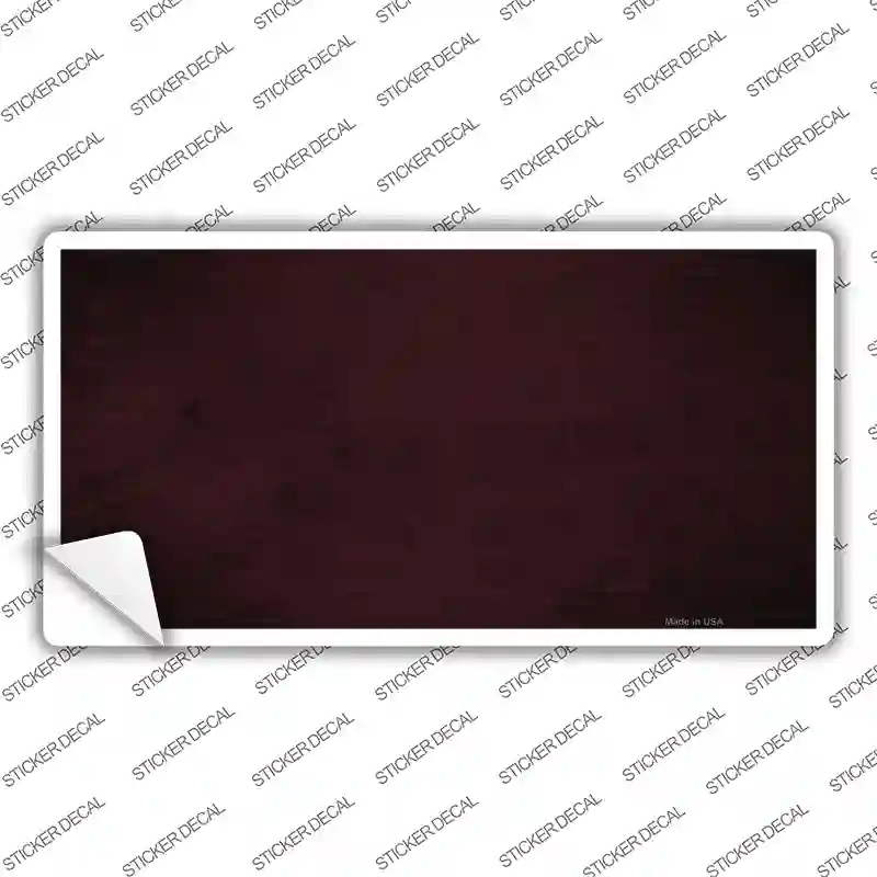 Burgundy Oil Rubbed Solid Novelty Sticker Decal