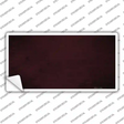 Burgundy Oil Rubbed Solid Novelty Sticker Decal
