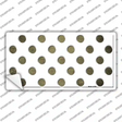 Gold White Dots Oil Rubbed Novelty Sticker Decal