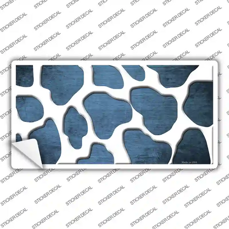 Light Blue White Giraffe Oil Rubbed Novelty Sticker Decal