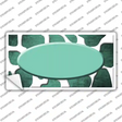 Mint White Oval Giraffe Oil Rubbed Novelty Sticker Decal