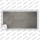 Tan White Quatrefoil Oil Rubbed Novelty Sticker Decal