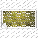 Yellow White Anchor Oil Rubbed Novelty Sticker Decal