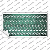 Mint White Anchor Oil Rubbed Novelty Sticker Decal