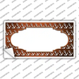Orange White Anchor Scallop Oil Rubbed Novelty Sticker Decal