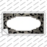 Tan Black Cheetah Scallop Oil Rubbed Novelty Sticker Decal