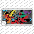 Gray Splatter Oil Rubbed Novelty Sticker Decal