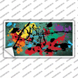 Mint Splatter Oil Rubbed Novelty Sticker Decal