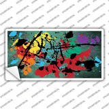 Mint Splatter Oil Rubbed Novelty Sticker Decal