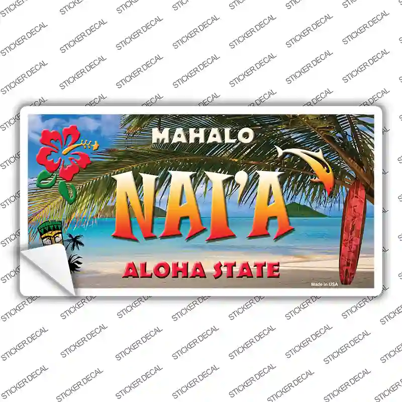 Naia Hawaii State Novelty Sticker Decal Small