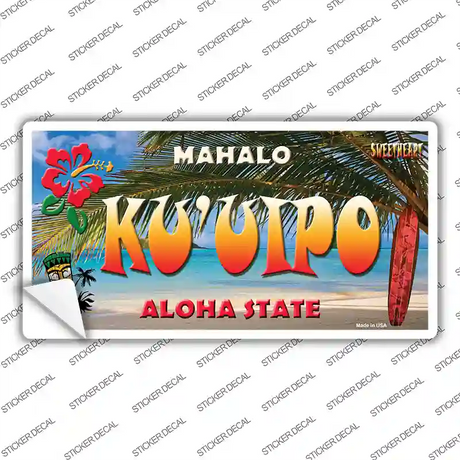 Ku uipo Hawaii State Novelty Sticker Decal Small