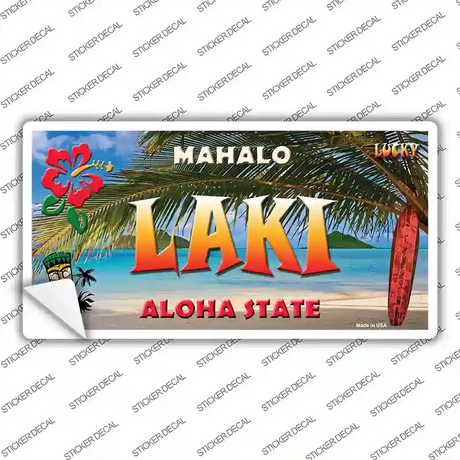 Laki Hawaii State Novelty Sticker Decal Small