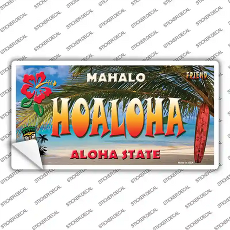 Hoaloha Hawaii State Novelty Sticker Decal Small