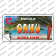 Oahu Hawaii State Novelty Sticker Decal Small