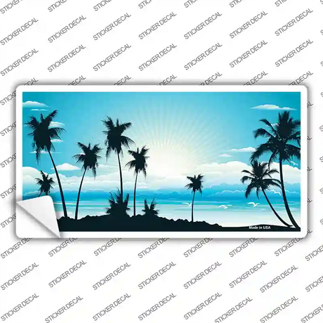 Sunset Blue Novelty Sticker Decal Small