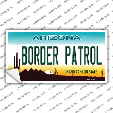 Border Patrol Arizona State Novelty Sticker Decal Small